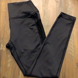 CNC black leggings with mesh pockets
